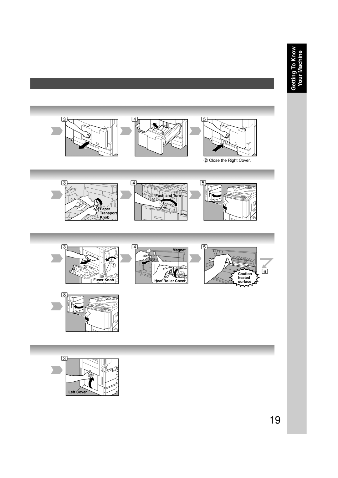 Panasonic 6020, 4520 manual Close the Right Cover 