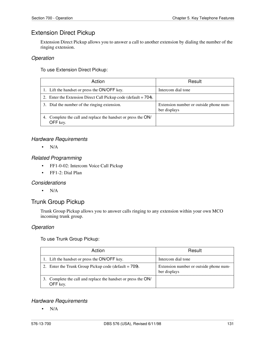 Panasonic 524X07801B manual To use Extension Direct Pickup, To use Trunk Group Pickup 