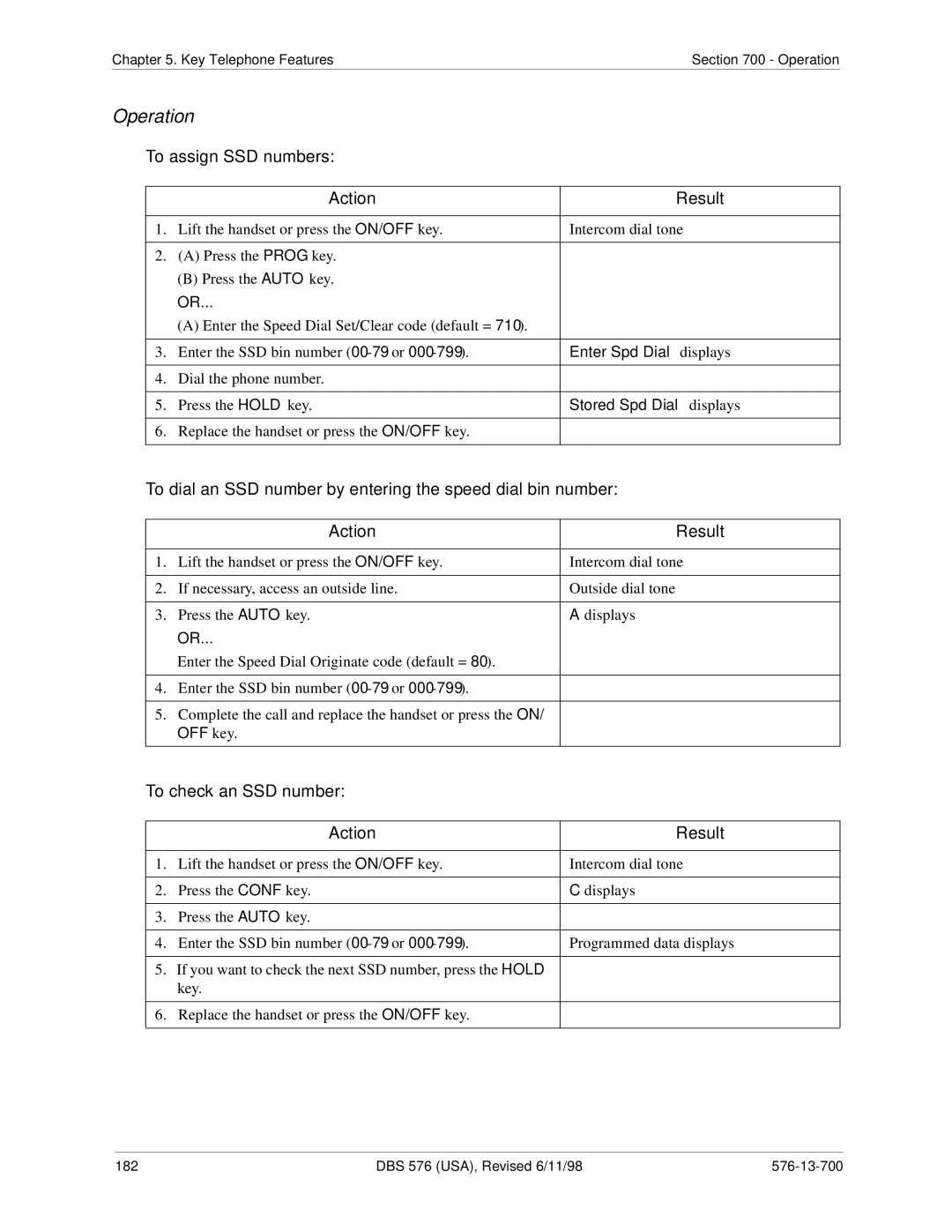 Panasonic 524X07801B manual To assign SSD numbers, To dial an SSD number by entering the speed dial bin number 