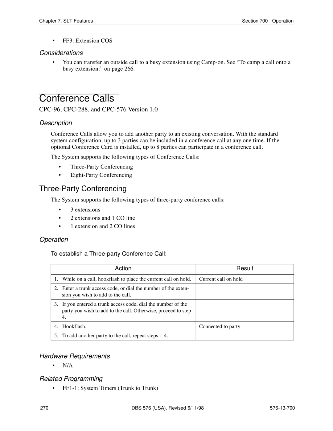 Panasonic 524X07801B manual 270 