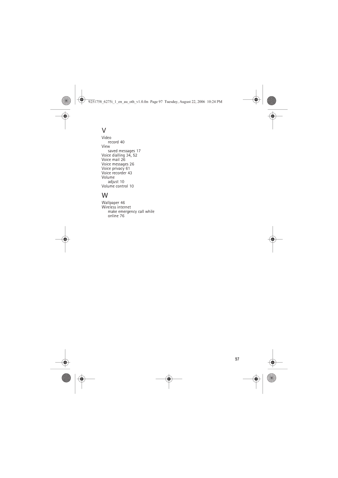 Panasonic 6275I manual Video record View, Make emergency call while online 