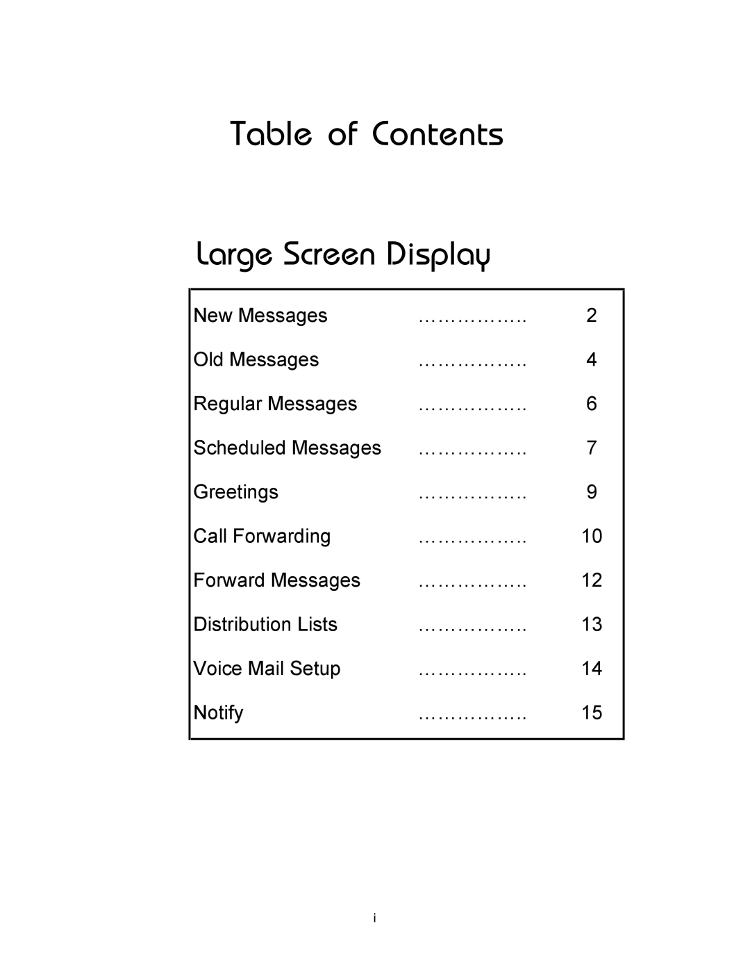 Panasonic 8TUV manual Large Screen Display 