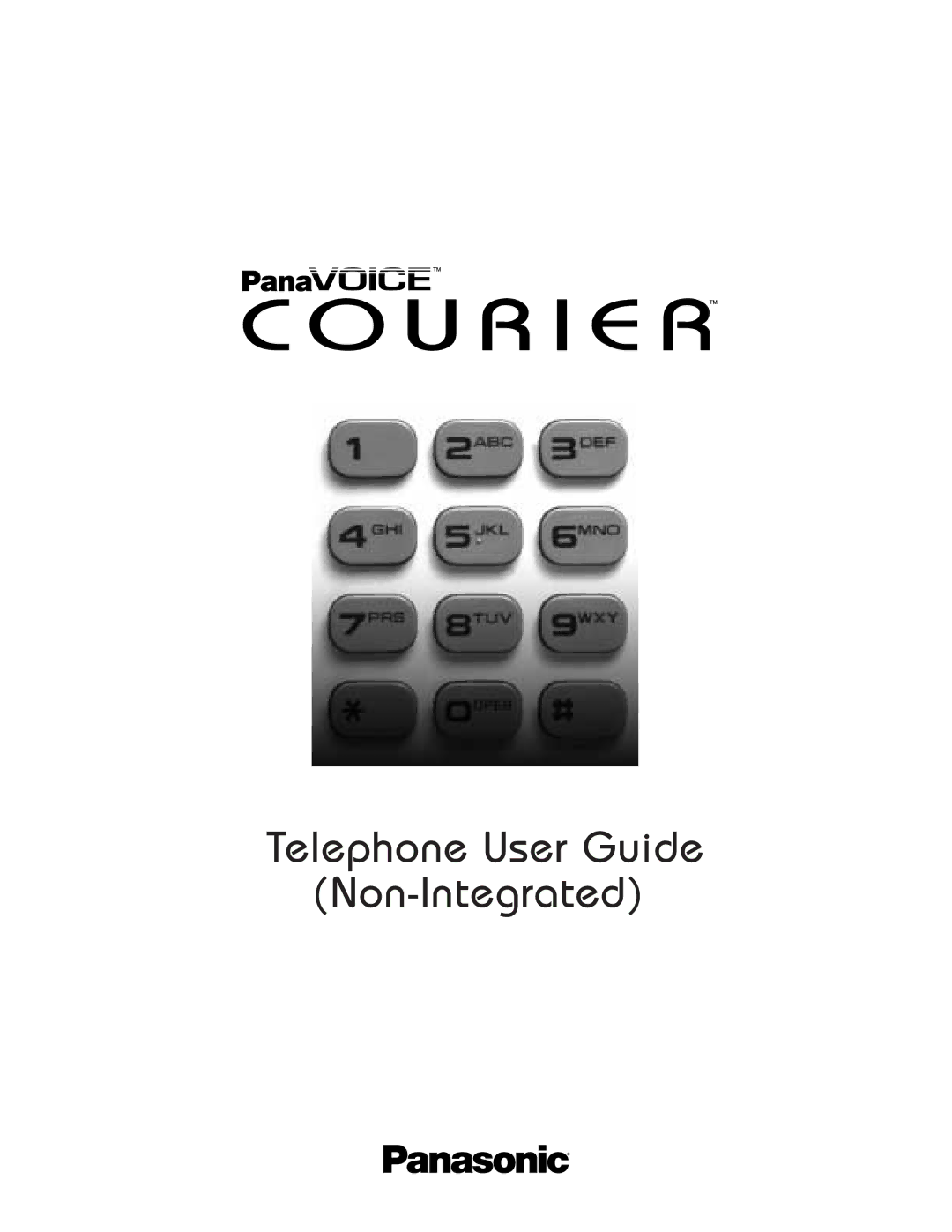 Panasonic 8TUV manual Telephone User Guide Non-Integrated 