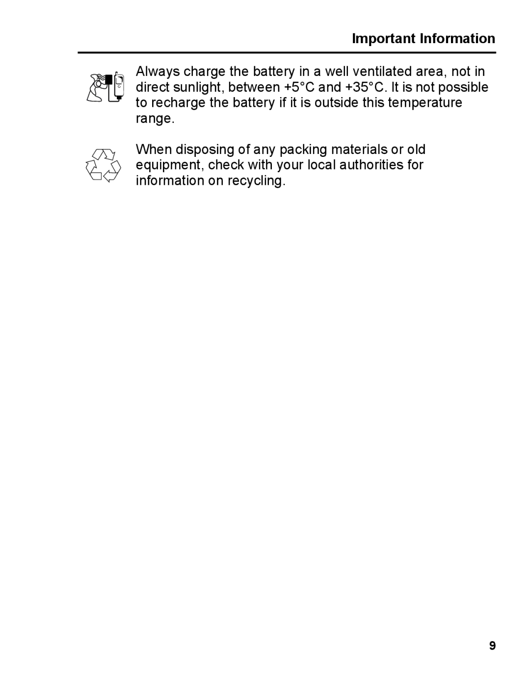 Panasonic A210 manual Important Information 