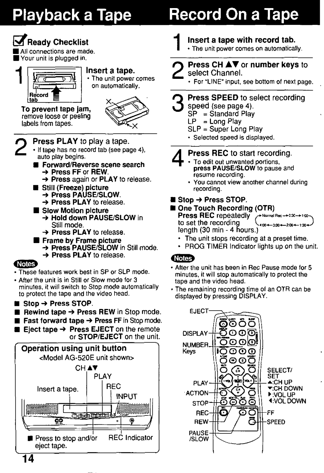 Panasonic AG-513E manual 