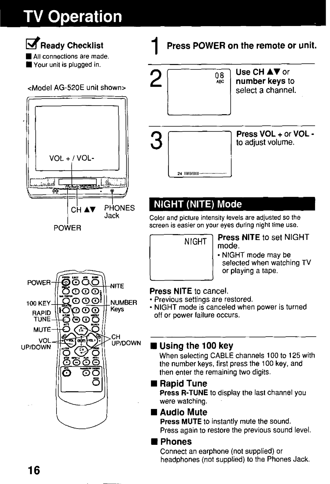 Panasonic AG-513E manual 