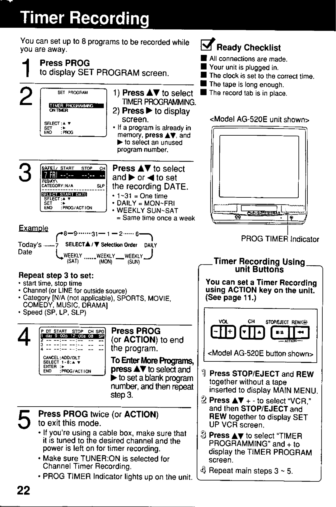 Panasonic AG-513E manual 