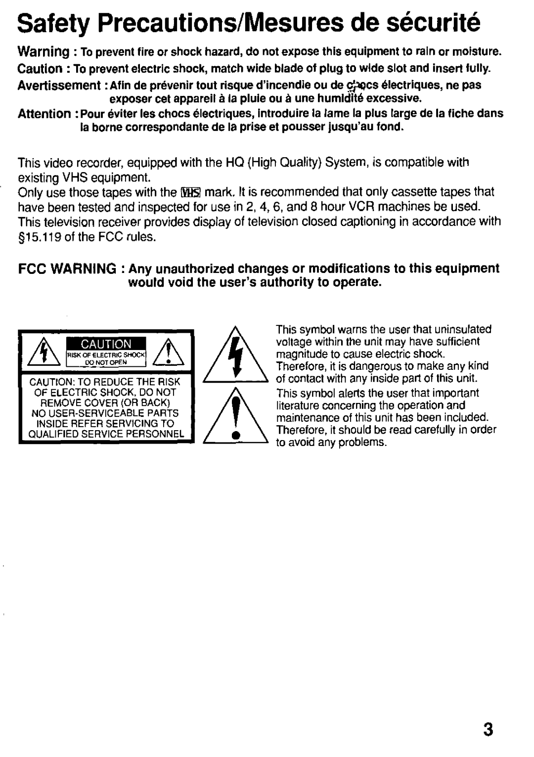 Panasonic AG-513E manual 