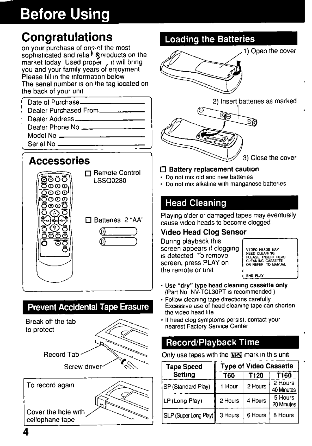 Panasonic AG-513E manual 