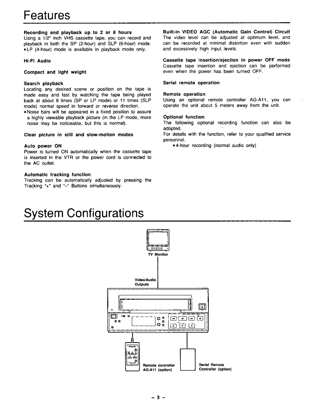 Panasonic AG-5210 manual 