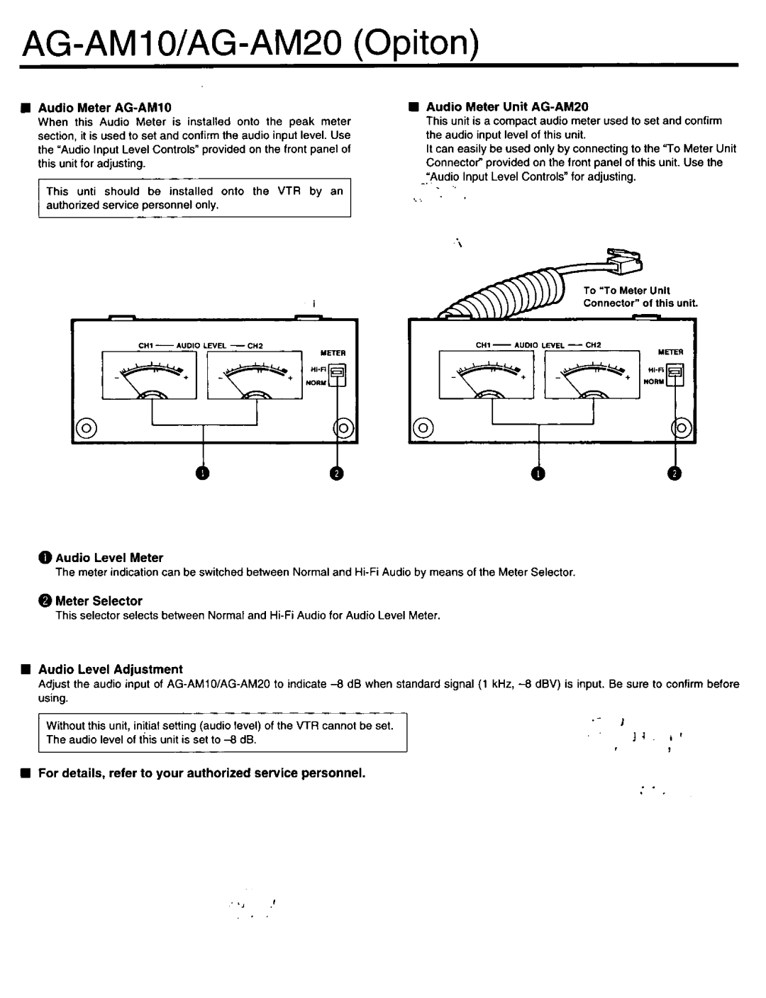 Panasonic AG-6851Hp, AG-6841Hp manual 