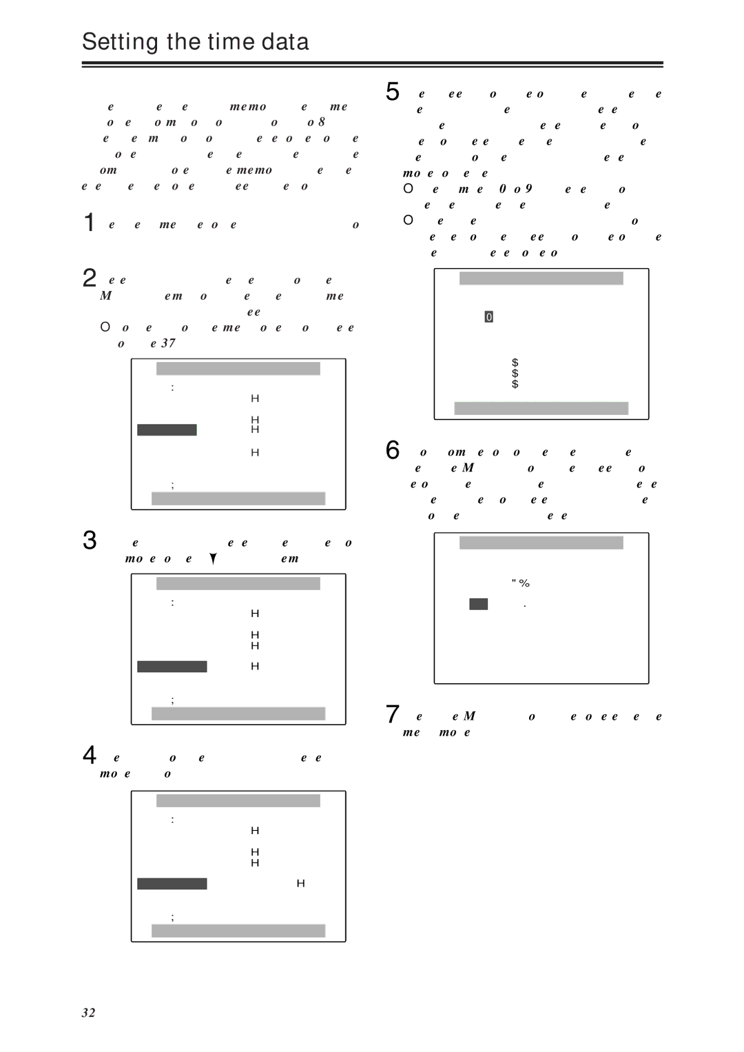 Panasonic AG-DVX100P manual Setting the time data, Setting the user’s bit 