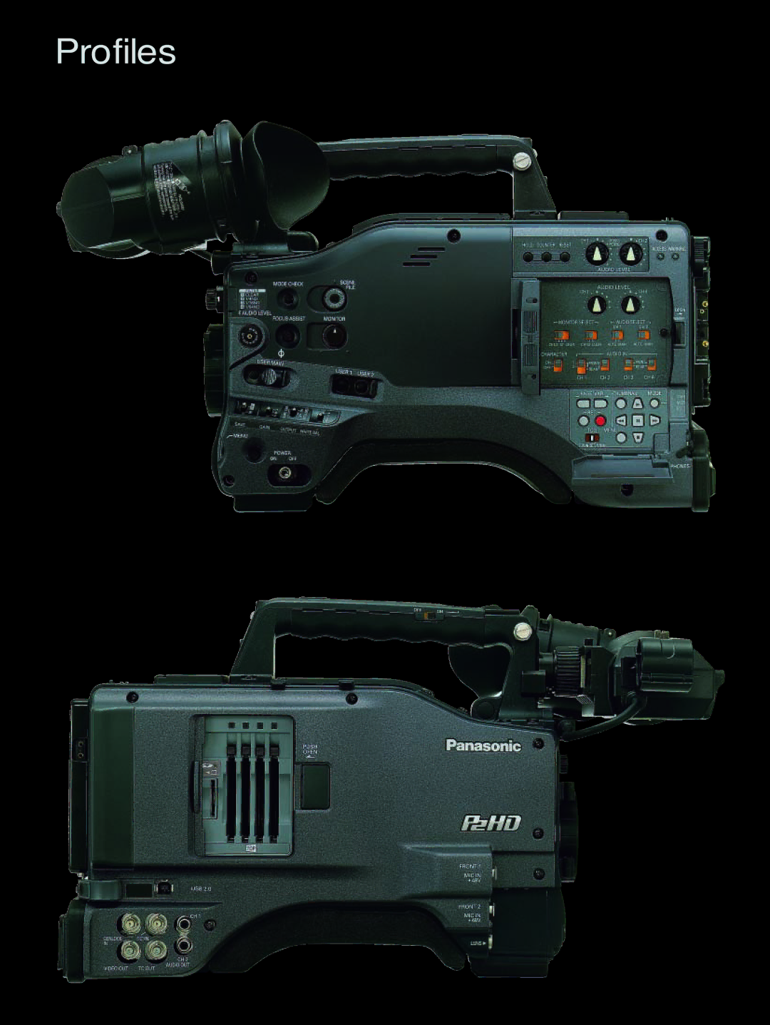 Panasonic AG-HPX500 manual Profiles 