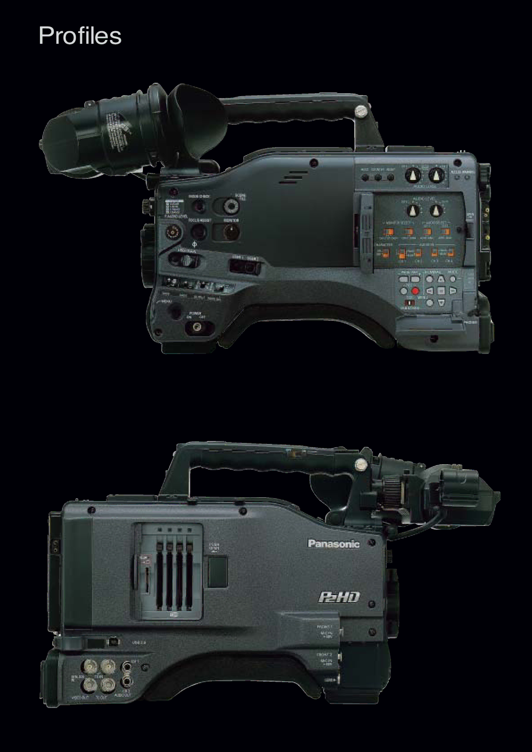 Panasonic AG-HPX502 manual Profiles 