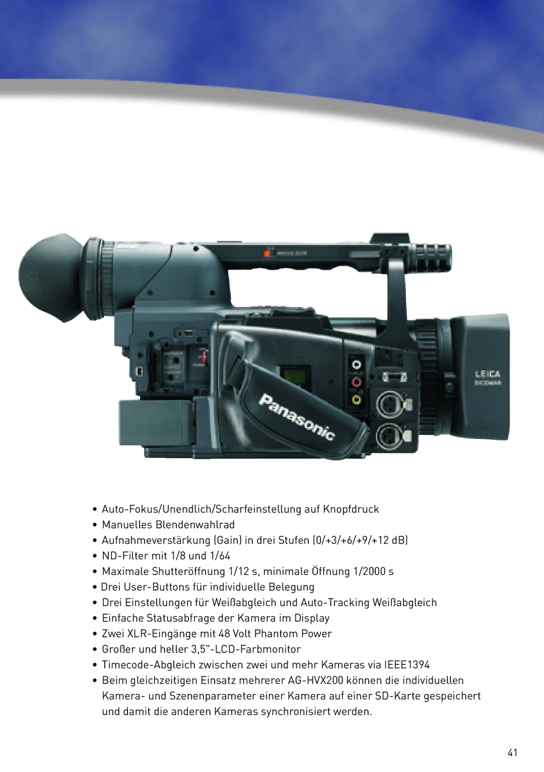 Panasonic AG-HVX200 manual 