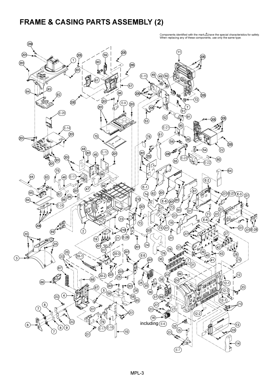 Panasonic AG-HVX202AEN manual MPL-3 