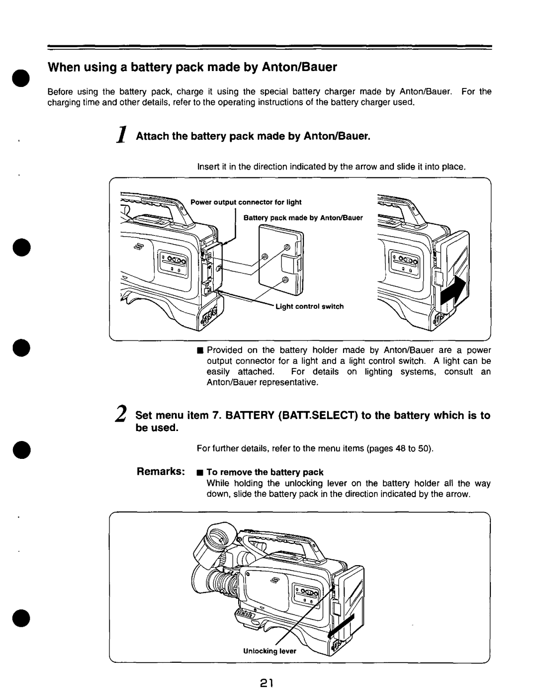 Panasonic AJ-D200P manual 