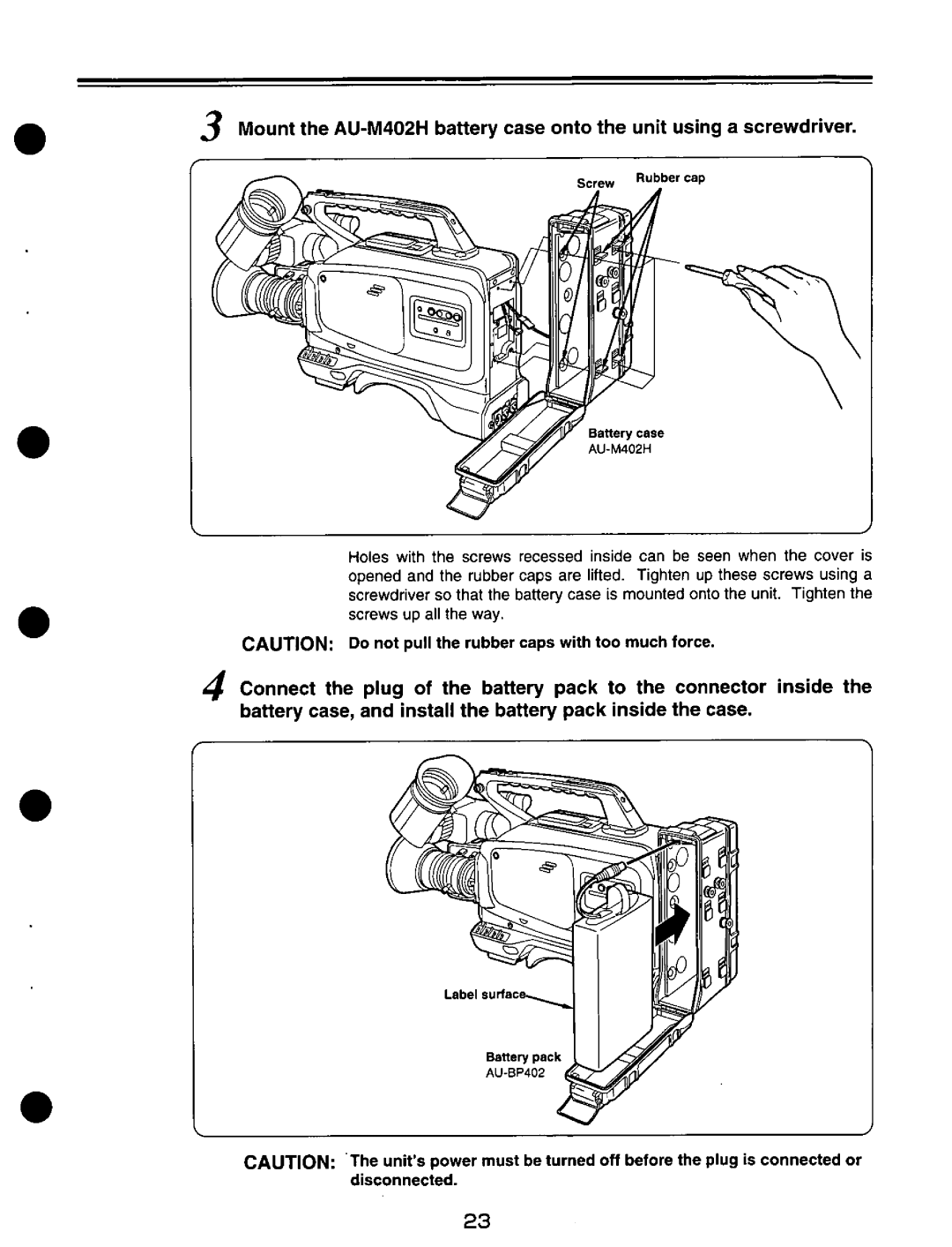 Panasonic AJ-D200P manual 