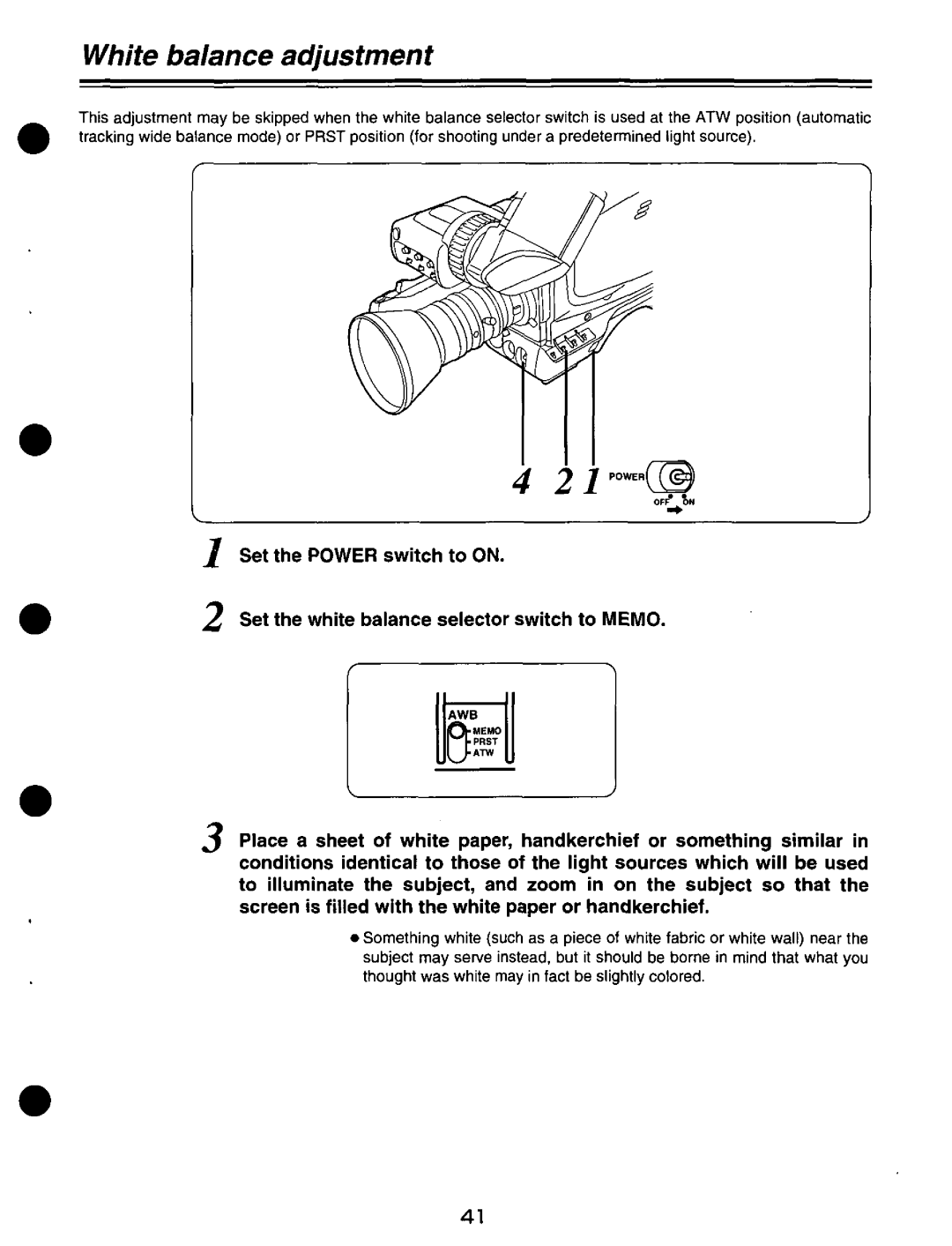 Panasonic AJ-D200P manual 