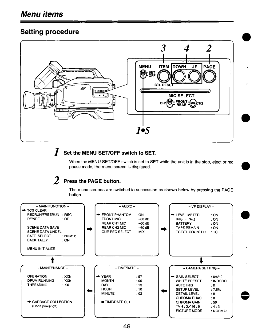 Panasonic AJ-D200P manual 