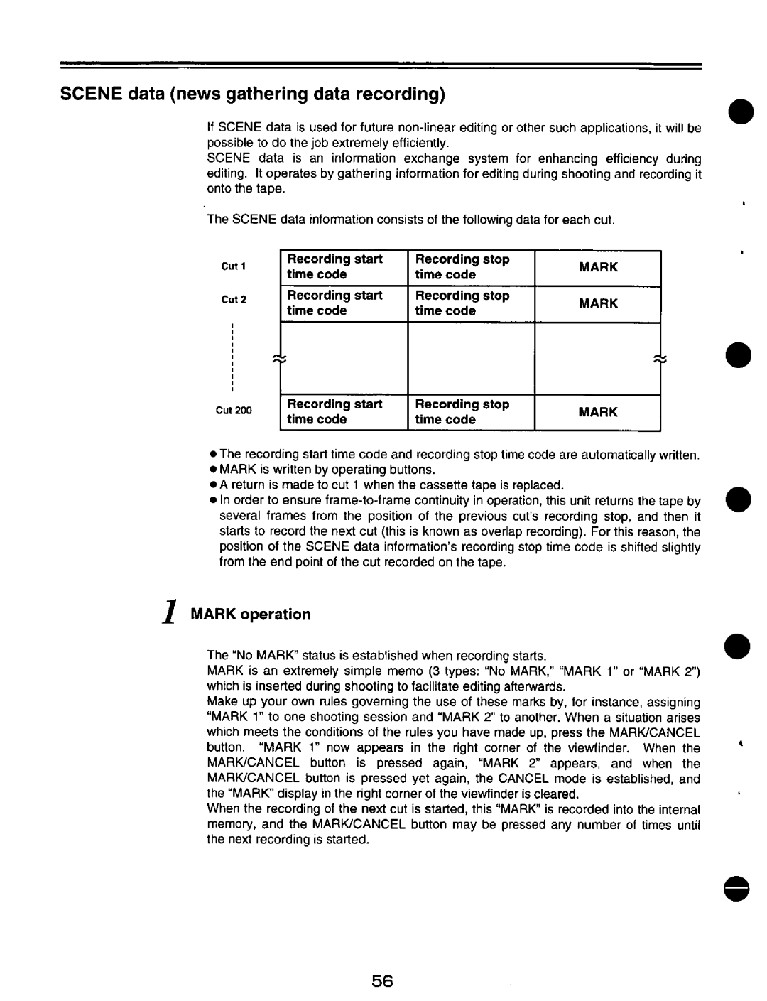 Panasonic AJ-D200P manual 