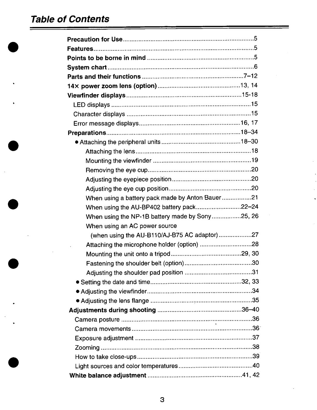 Panasonic AJ-D210P manual 