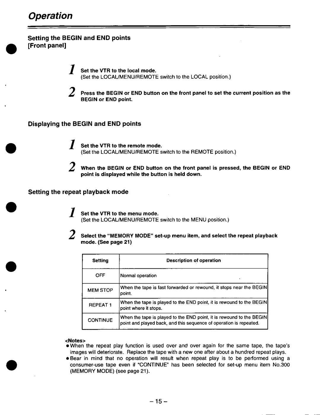 Panasonic AJ-D220 P manual 