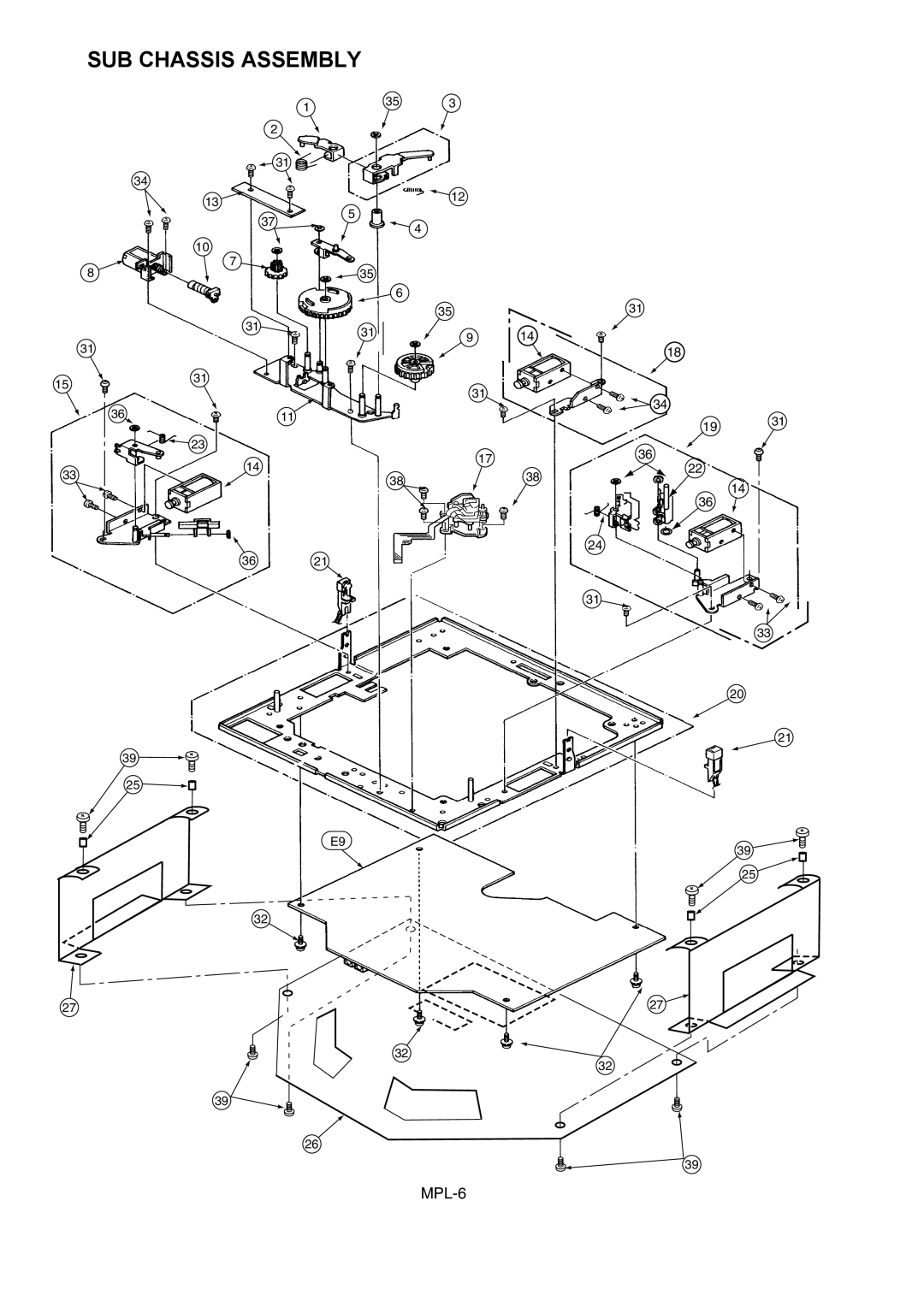 Panasonic AJ-D255MC, AJ-SD255PE manual SUB Chassis Assembly 