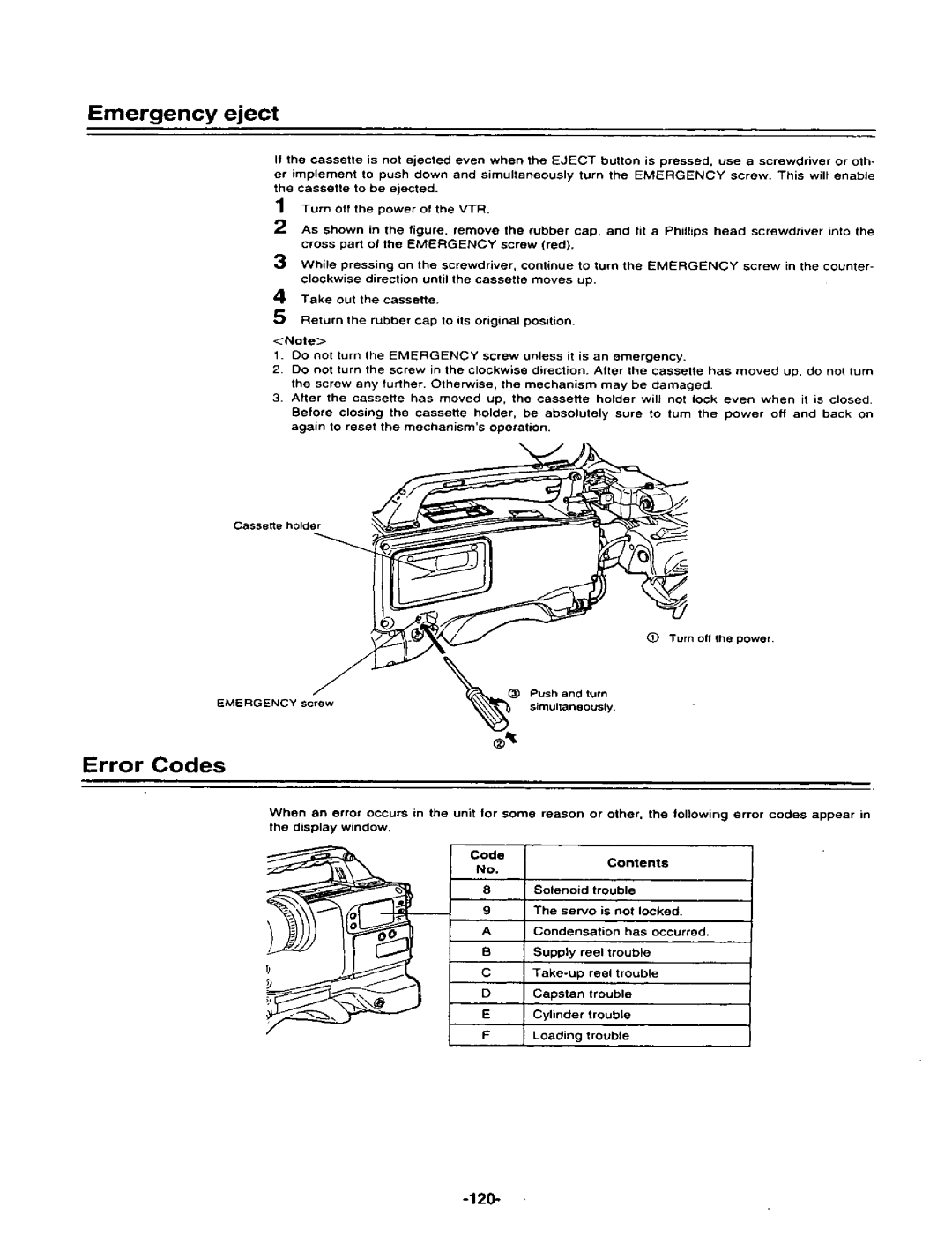 Panasonic AJ-D400P manual 