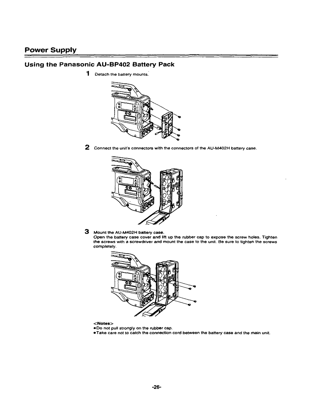 Panasonic AJ-D400P manual 