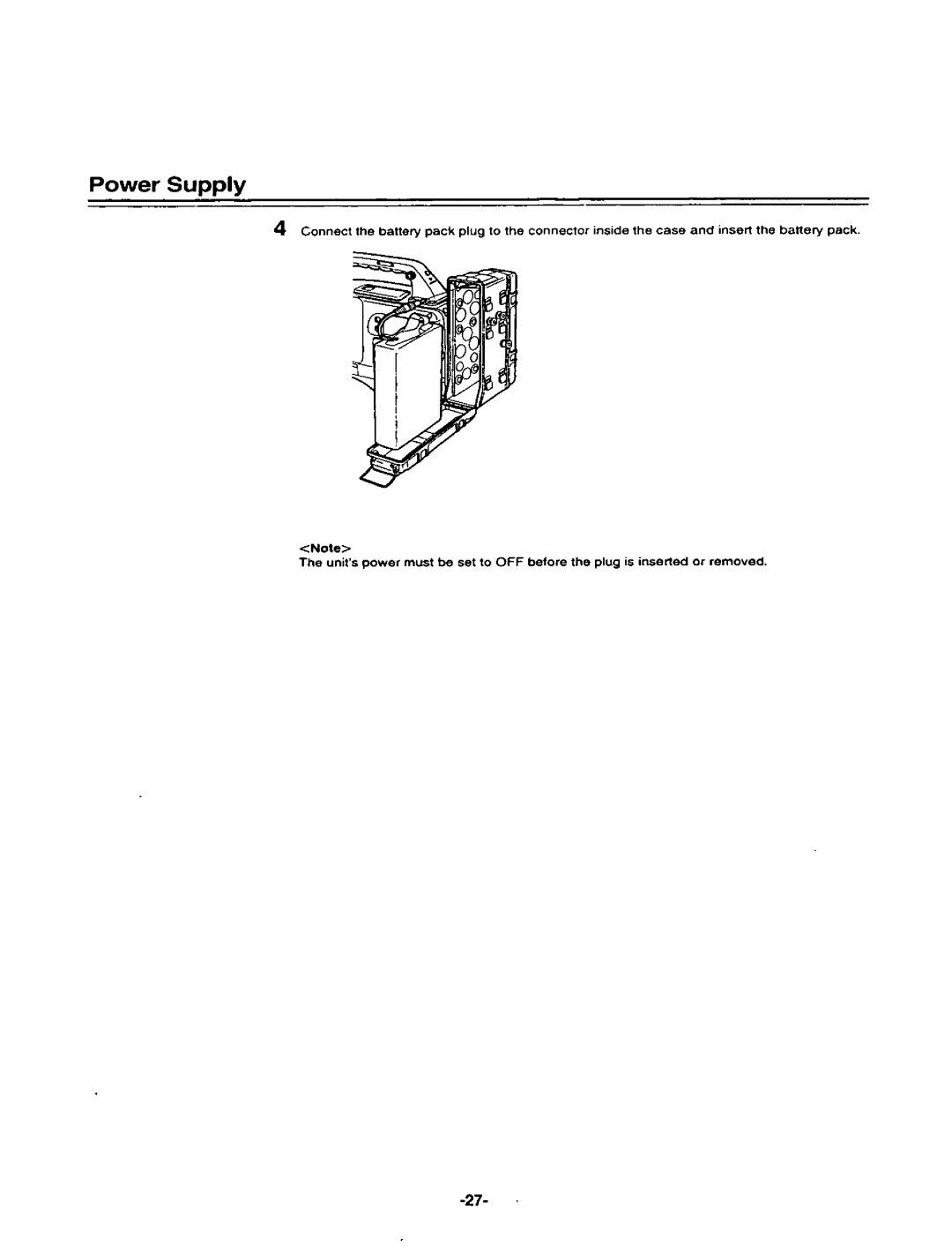 Panasonic AJ-D400P manual 