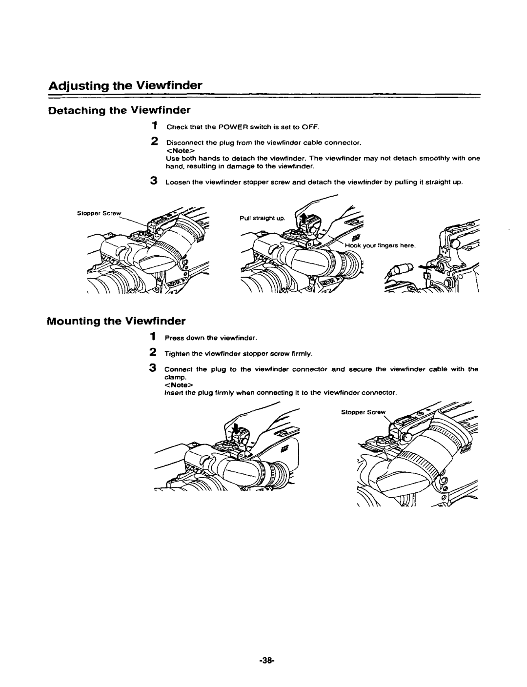 Panasonic AJ-D400P manual 