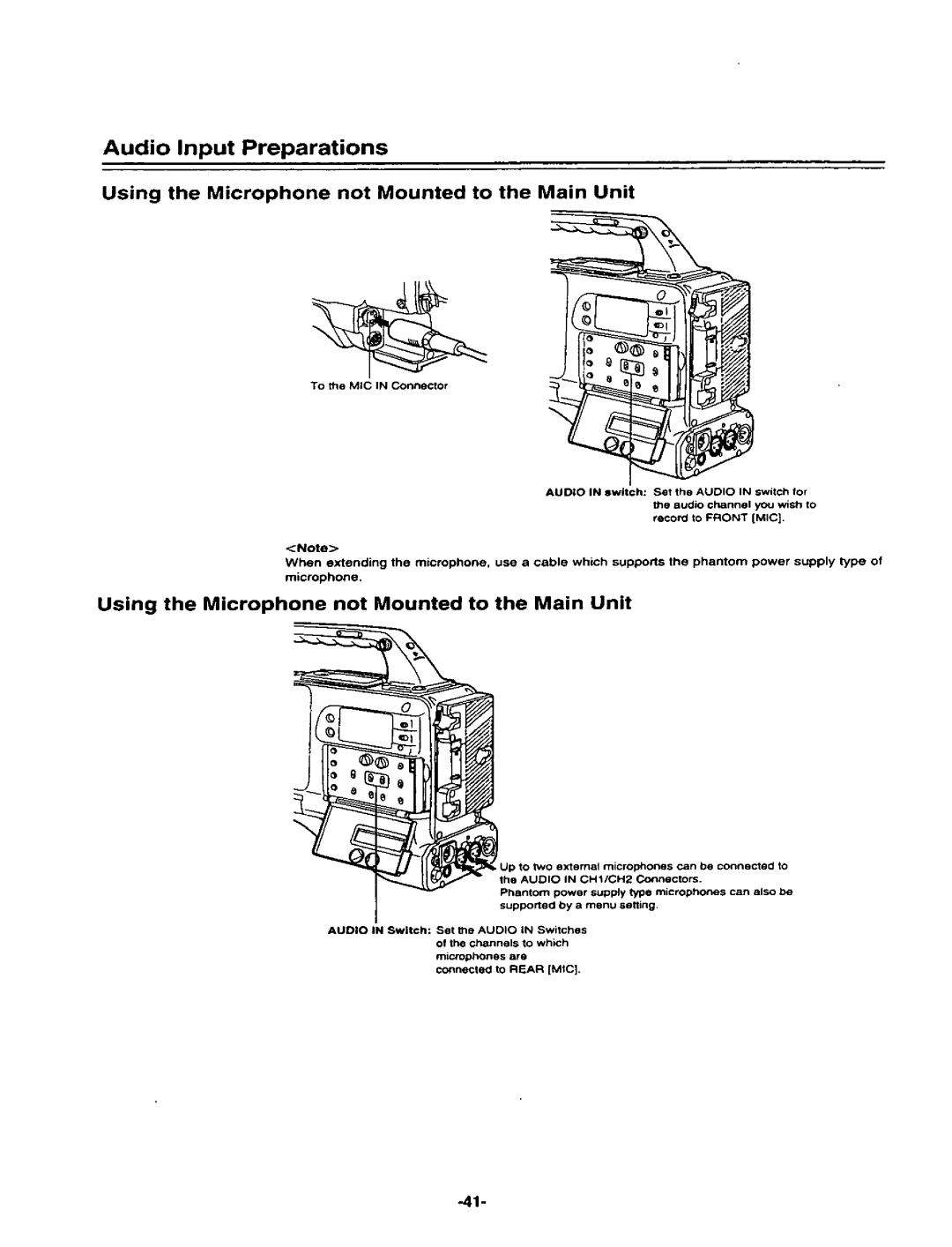 Panasonic AJ-D400P manual 