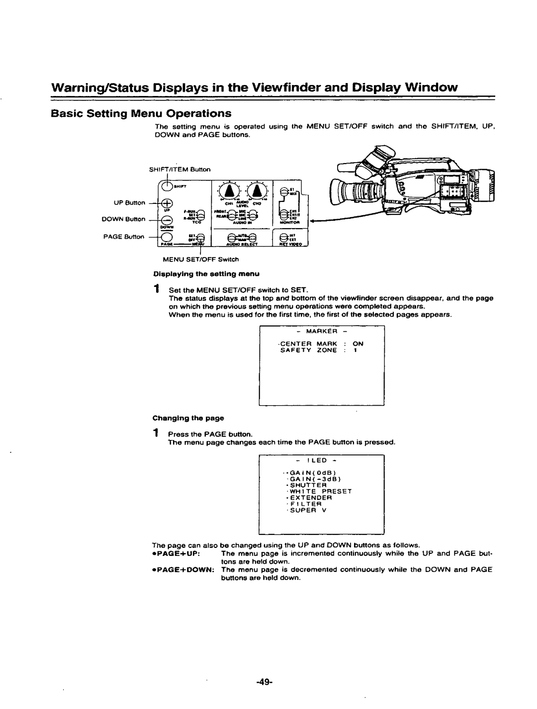 Panasonic AJ-D400P manual 