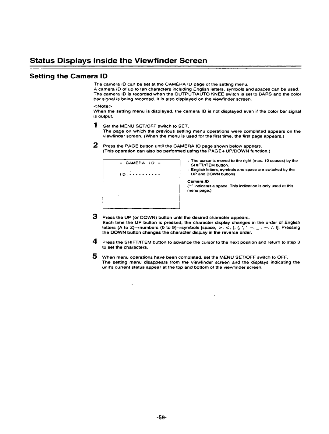 Panasonic AJ-D400P manual 