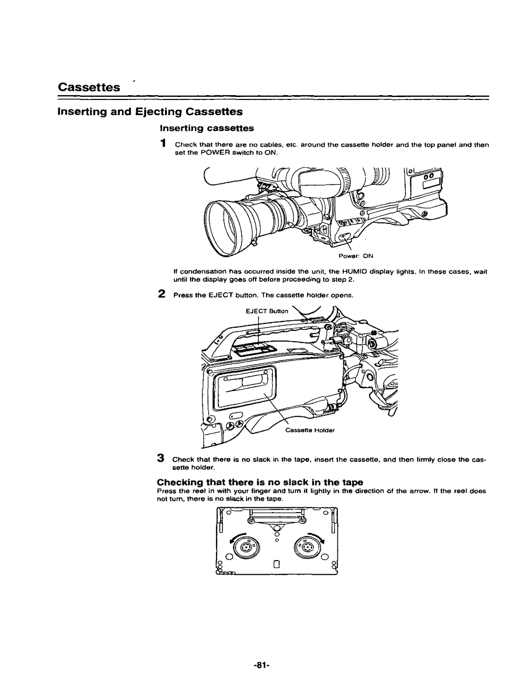 Panasonic AJ-D400P manual 