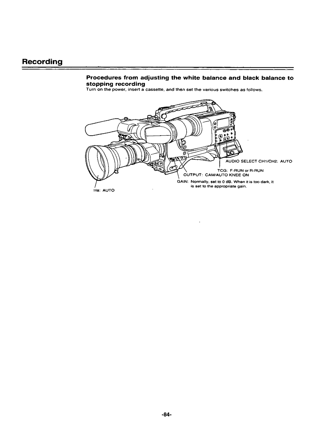 Panasonic AJ-D400P manual 