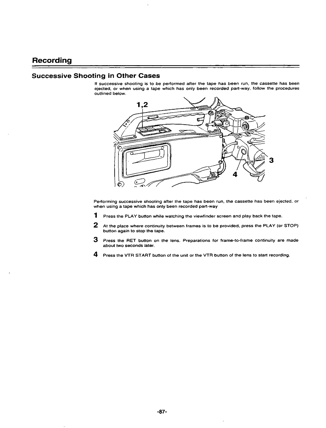 Panasonic AJ-D400P manual 