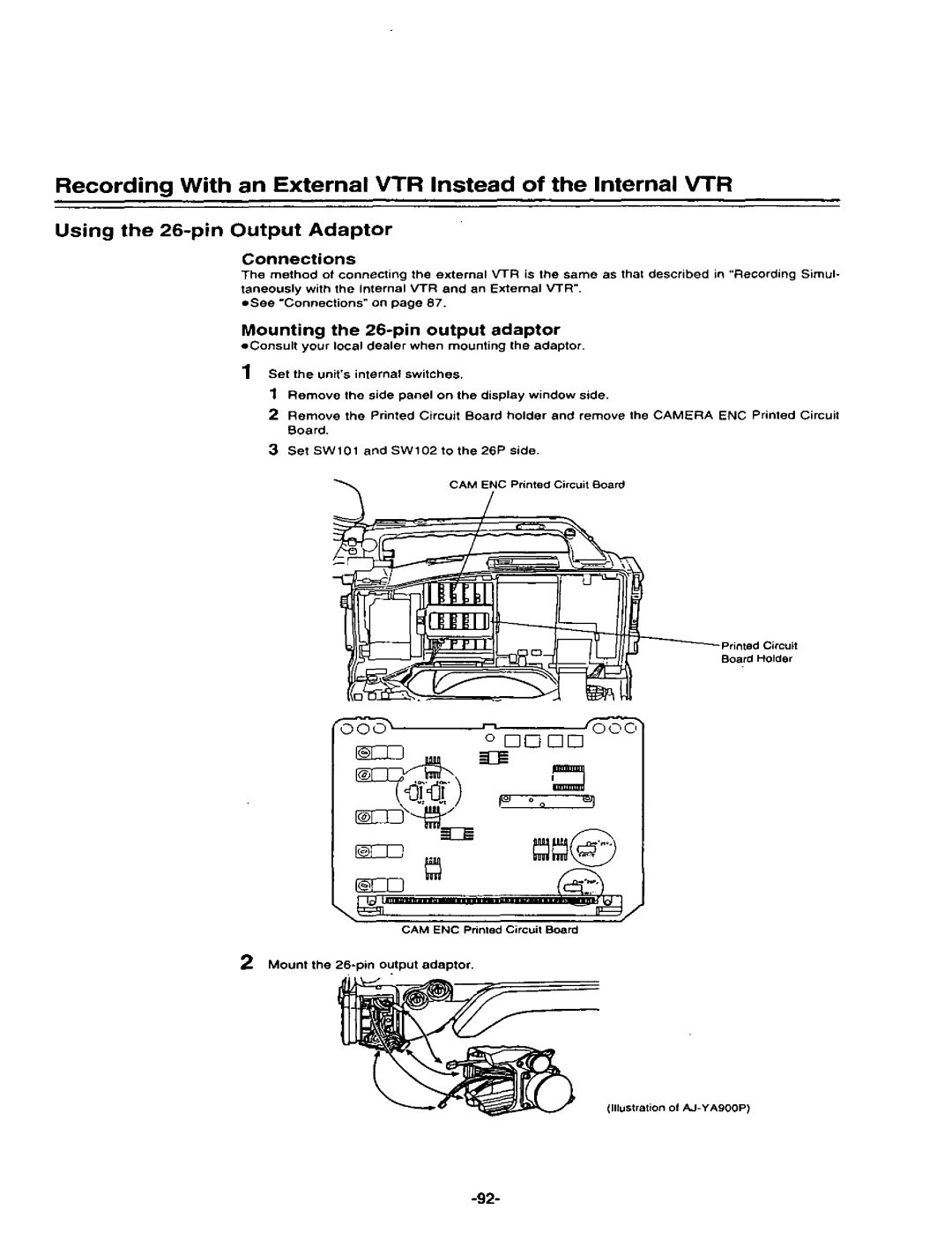 Panasonic AJ-D400P manual 