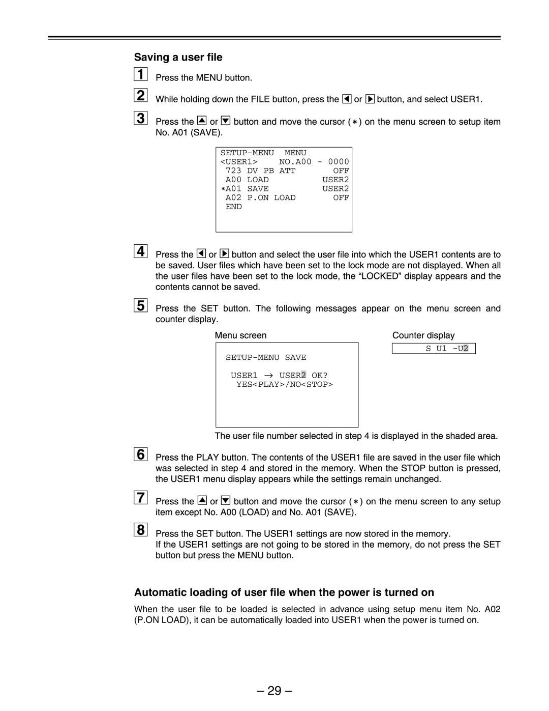 Panasonic AJ-D440, AJ-D450 manual 