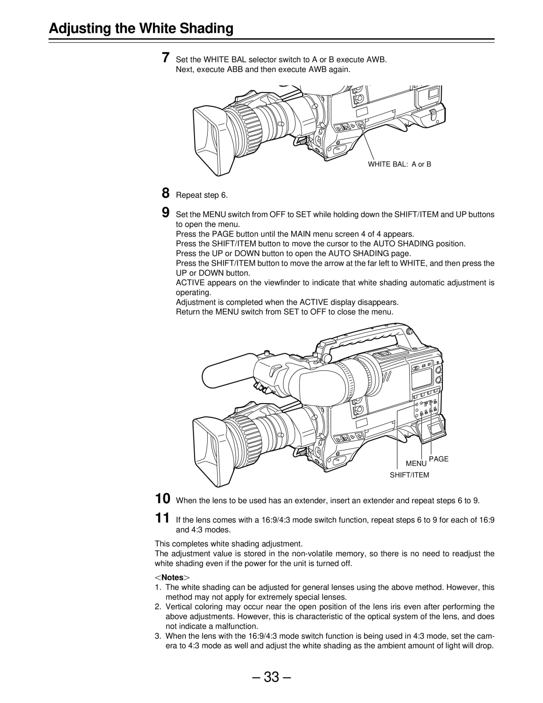 Panasonic AJ-D610WBp operating instructions 