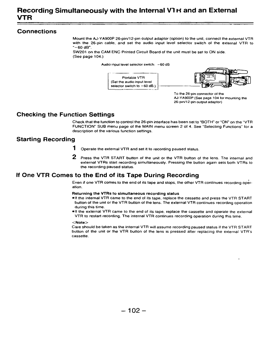 Panasonic AJ-D910WAP/E manual 