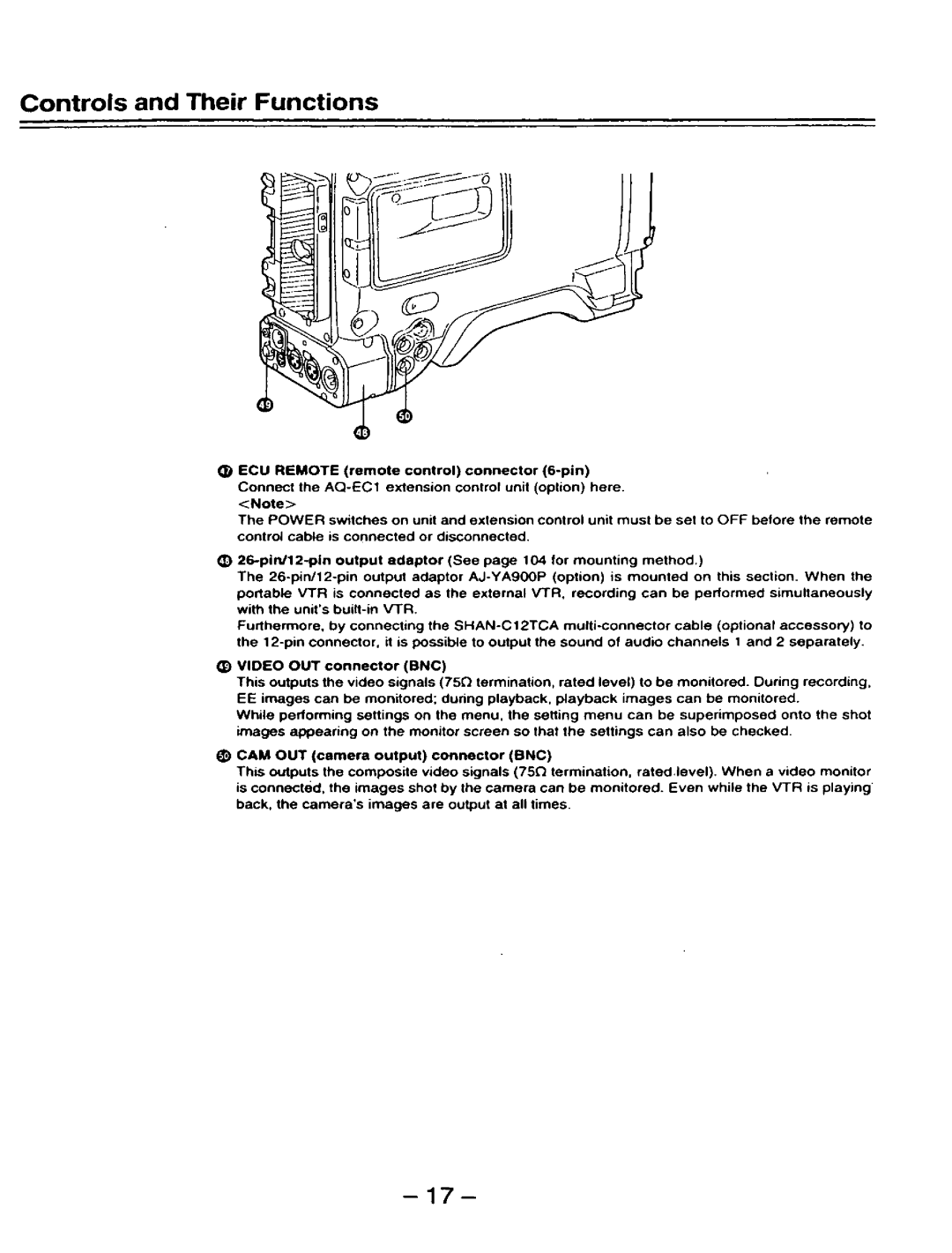 Panasonic AJ-D910WAP/E manual 