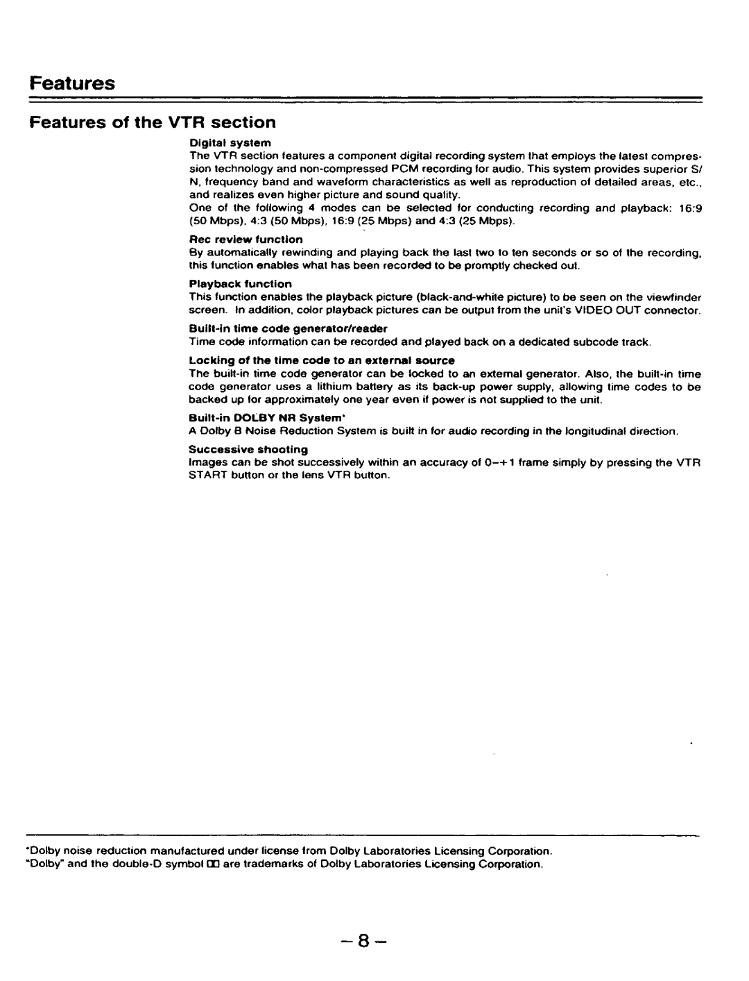 Panasonic AJ-D910WAP/E manual 