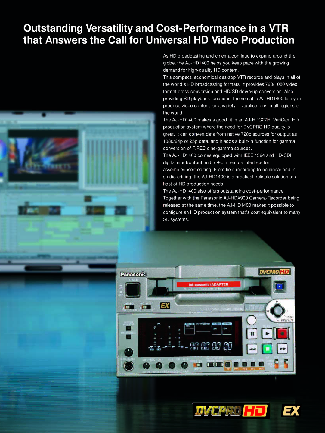 Panasonic AJ-HD1400 manual 