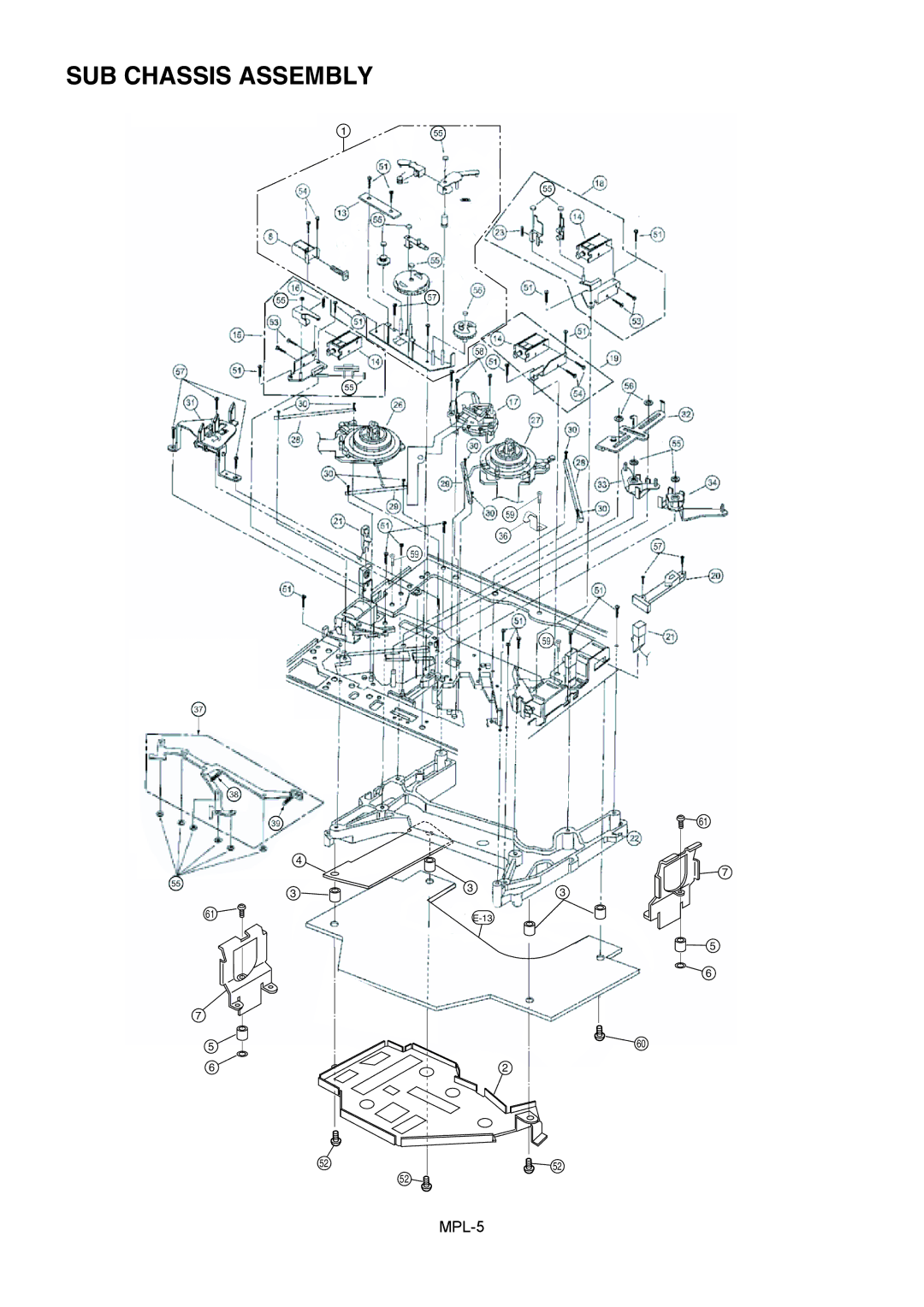 Panasonic AJ-HD1400MC manual SUB Chassis Assembly 