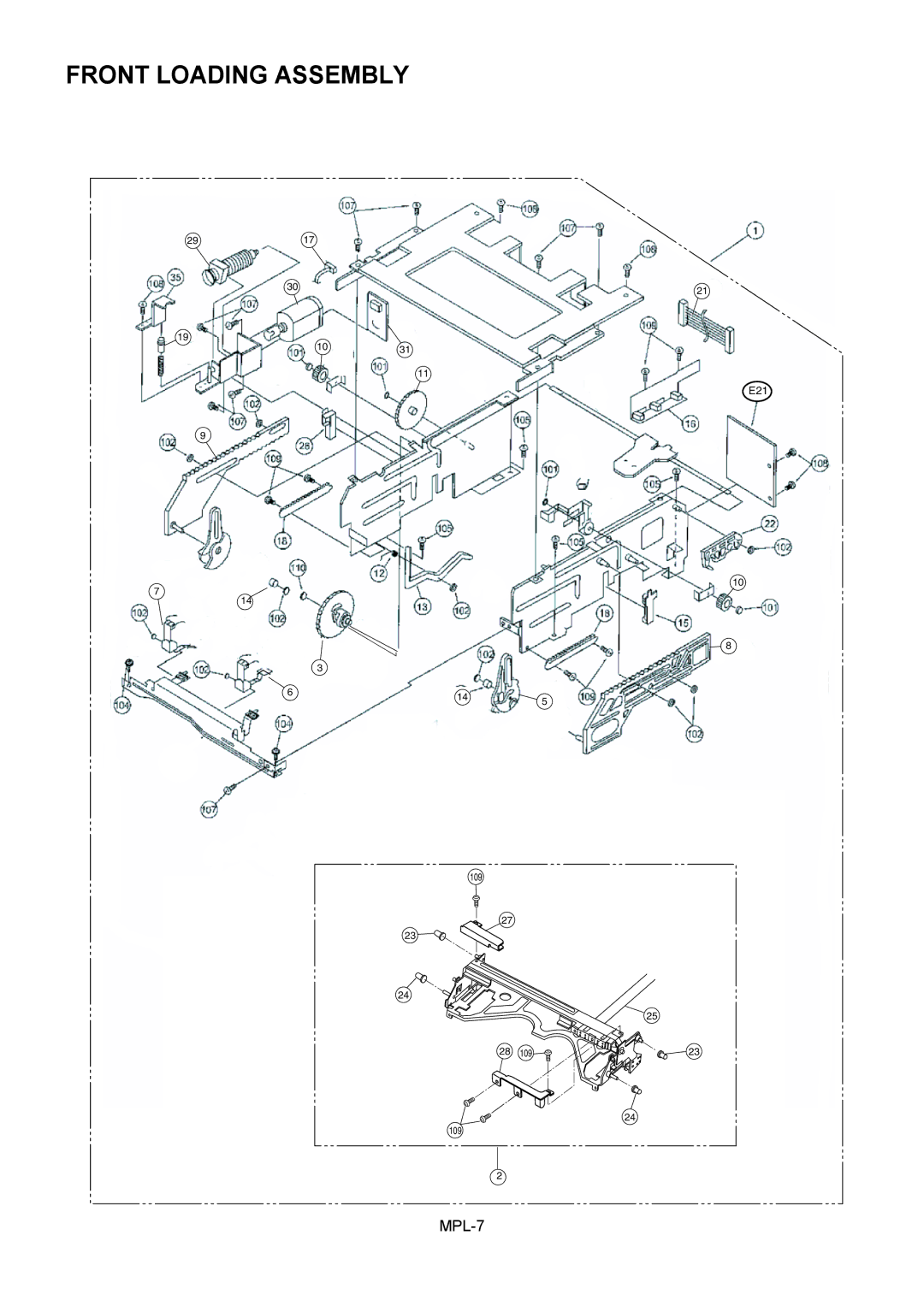 Panasonic AJ-HD1400MC manual Front Loading Assembly 