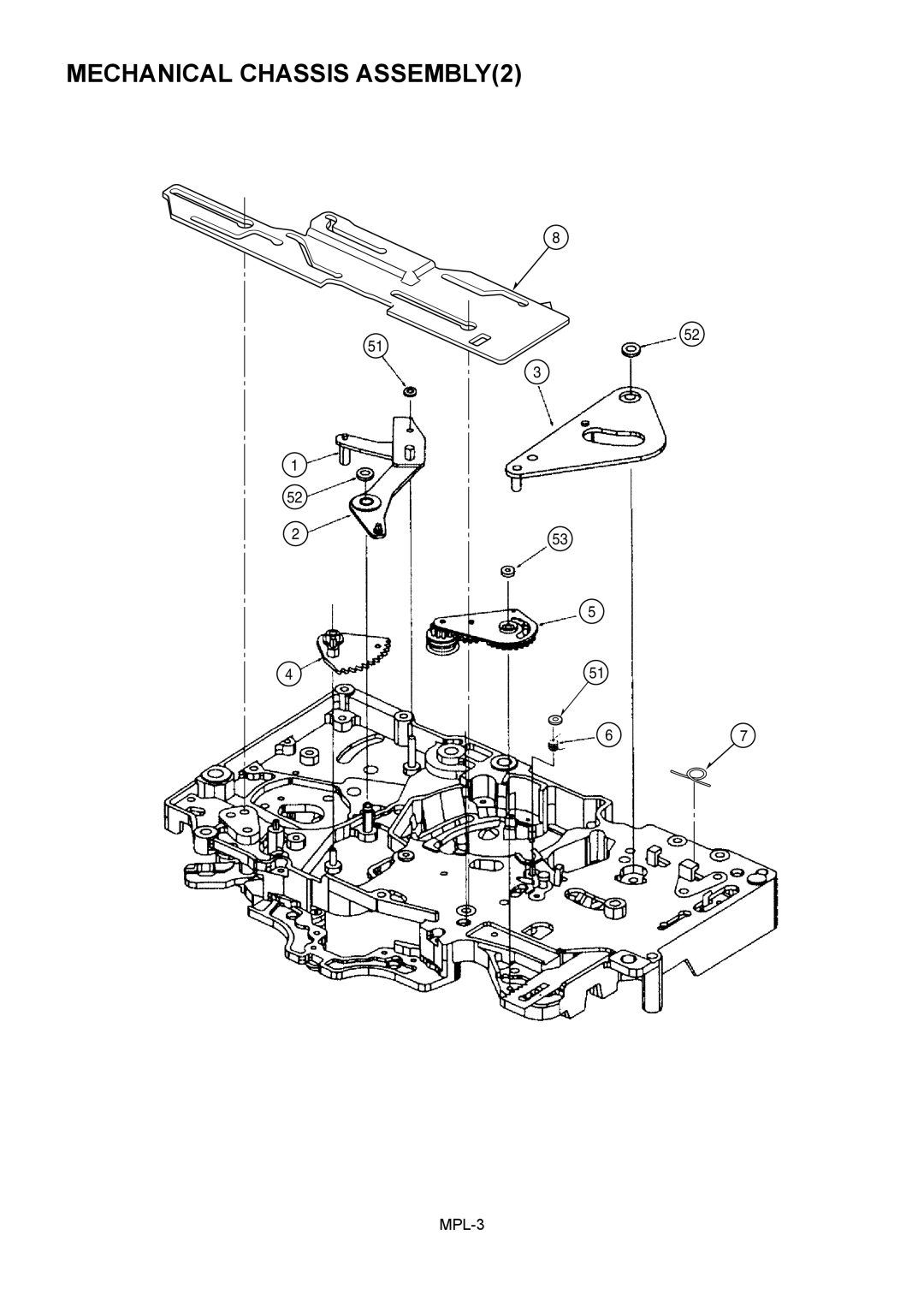 Panasonic AJ-HD1800MC, AJ-HD1800E manual Mechanical Chassis ASSEMBLY2 