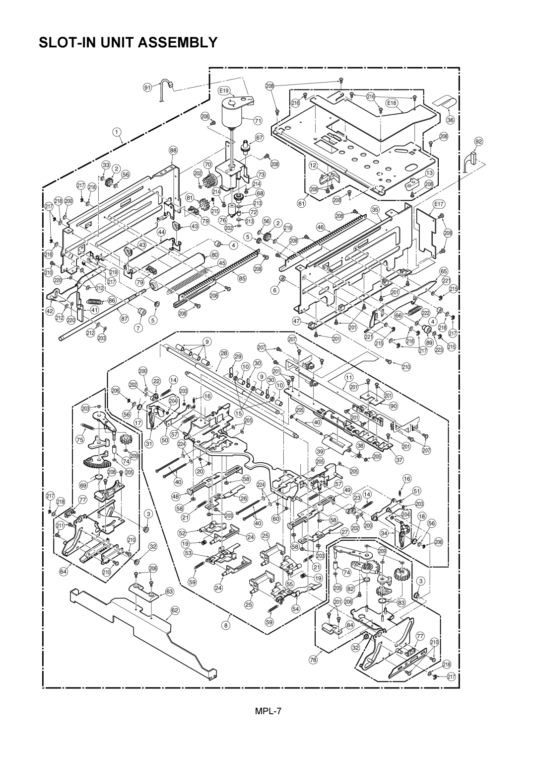 Panasonic AJ-HD1800MC, AJ-HD1800E manual SLOT-IN Unit Assembly 