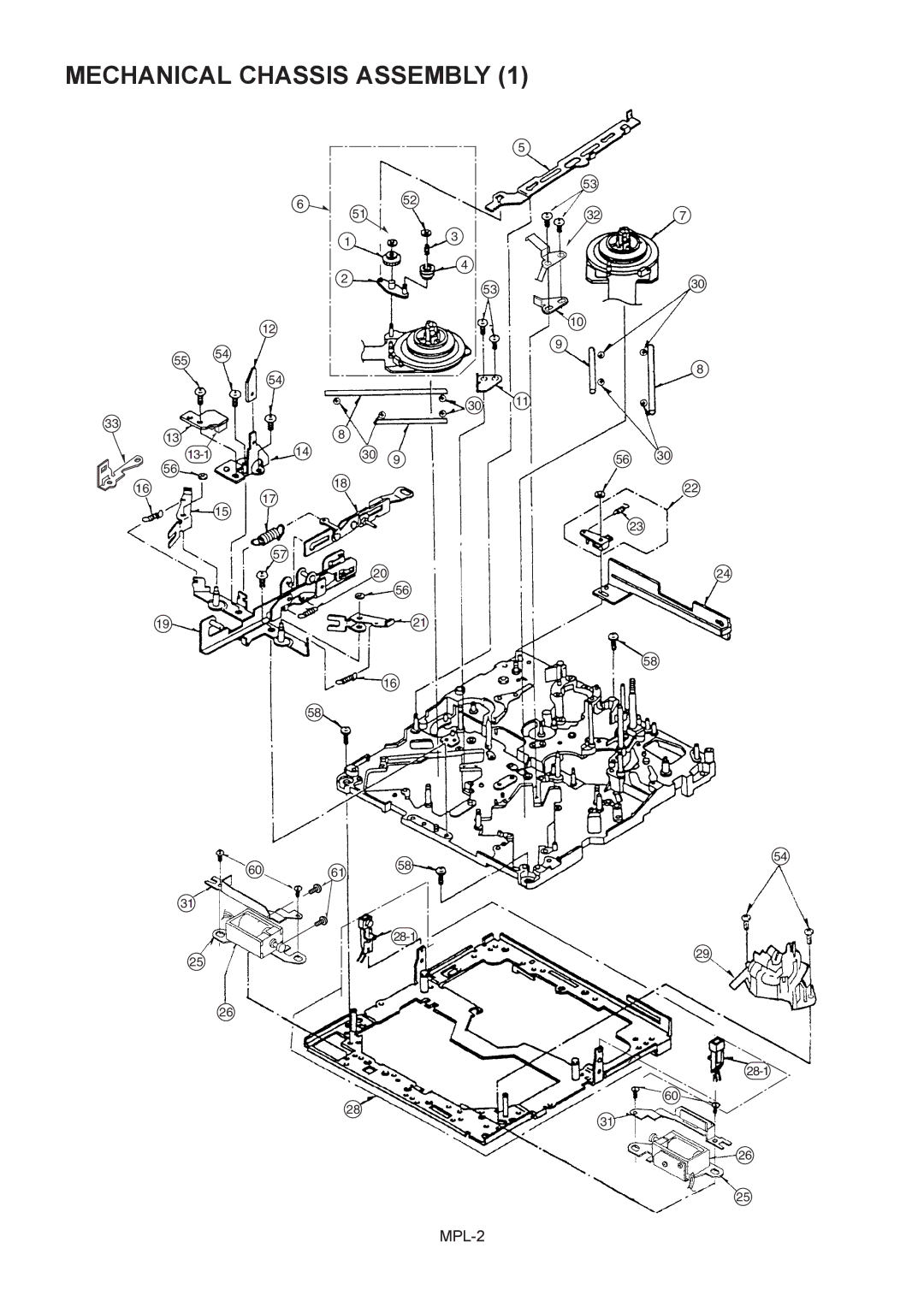 Panasonic AJ-HDC27MC, AJ-HDC27HP/MC manual Mechanical Chassis Assembly 